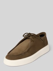 Ledersneaker mit Ziernaht Modell 'NICHOLAS' von Antony Morato Beige - 44