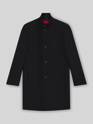 Regular fit lange wollen jas met opstaande kraag, model 'MINTRAX2541' van HUGO - 3