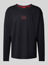 Longsleeve mit Label-Print Modell 'Laze' von HUGO Schwarz - 37