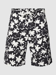 Shorts mit Allover-Muster von Tom Tailor Denim Schwarz - 10
