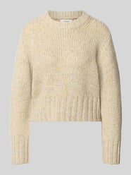 Relaxed Fit Strickpullover mit Baumwoll-Anteil von Topshop Beige - 19
