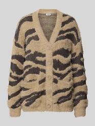 Gebreid jack met imitatiebont, model 'FLYNN' van Noisy May - 2