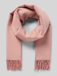 Sjaal met franjes van Kurt Beines Fuchsia - 18