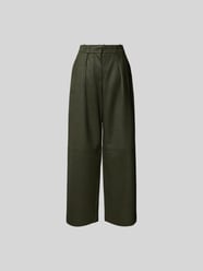 Lederhose mit Gesäßtaschen von Remain Grau - 11