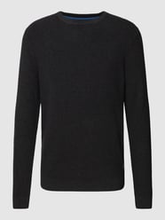 Strickpullover mit Label-Patch von Christian Berg Men Grau - 39
