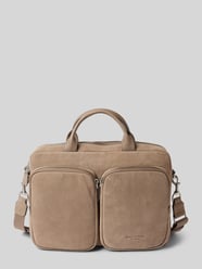 Business-Tasche aus Velours-Rindleder von Marc O'Polo Beige - 10