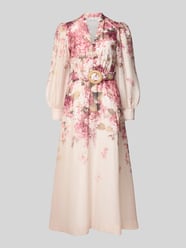 Tailliertes Abendkleid aus Lyocell-Mix mit Leinen-Anteil Modell 'PEYTON' von Forever New Pink - 28