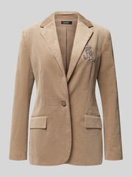 Blazer mit Label-Patch Modell 'CAHWIN' von Lauren Ralph Lauren Beige - 25