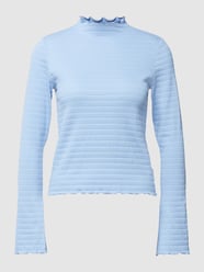 Longsleeve mit Stehkragen von Marc O'Polo Denim Blau - 16