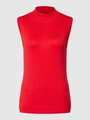 Pullunder aus Viskose-Mix in unifarbenem Design von More & More Rot - 42
