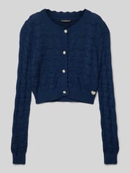 Strickjacke mit Knopfleiste von Guess Blau - 35