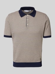 Koszulka polo męska JOOP! Collection;Czysta bawełna;Krój regular fit;Kołnierzyk polo;Krótka listwa guzikowa;Fakturowany wzór;Długość tyłu w rozmiarze M: 65 cm od Manuel Ritz - 22