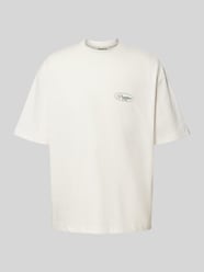 T-shirt z wyhaftowanym logo i okrągłym dekoltem od PROHIBITED - 13