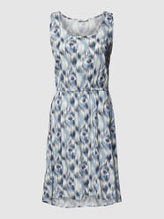Knielange jurk met all-over motief van Only Blauw - 28
