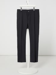 Anzughose mit Stretch-Anteil und schmal zu laufendem Bein von G.O.L. Blau - 42
