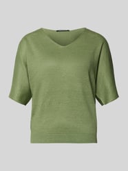Koszulka o kroju relaxed fit z czystego lnu w imitacji dzianiny od Luisa Cerano - 39