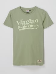 T-shirt met logoprint, model 'Hazu'  van VINGINO Groen - 23