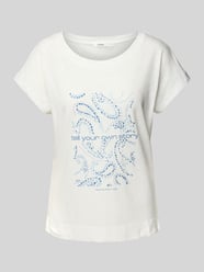 Relaxed Fit T-Shirt aus Baumwoll-Viskose-Mix mit Artwork Print von s.Oliver RED LABEL - 34