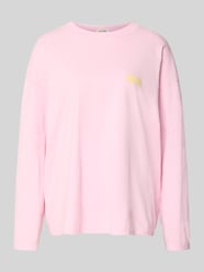 Longsleeve z nadrukiem z logo model 'GIXY' od American Vintage Fuksjowy - 3