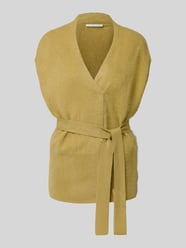 Kaschmirjacke mit Bindegürtel von Herzensangelegenheit - 48