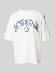 T-Shirt mit Label-Print von LOVE SCARS Beige - 34