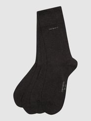 Socken im unifarbenen Design im 4er-Pack von camano Grau - 39