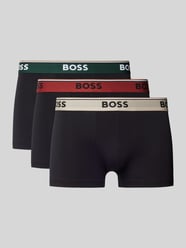 Trunks mit elastischem Label-Bund im 3er-Pack von BOSS Schwarz - 37