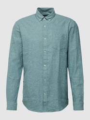 Tailored Fit Freizeithemd in Melange-Optik von MCNEAL Blau - 17