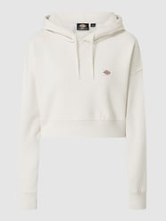 Korte hoodie met extra brede schouders, model 'Oakport' van Dickies Wit - 40