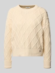 Sweter z dzianiny kroju regular fit z mieszanki bawełny od s.Oliver RED LABEL - 44