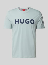 T-Shirt mit Label-Print Modell 'DULIVIO' von HUGO Grau - 9