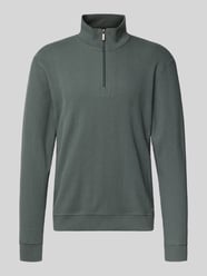 Regular fit sweatshirt van katoenmix van BOSS - 42