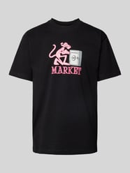 T-Shirt mit Rundhalsausschnitt Modell 'PINK PANTHER' von MARKET Schwarz - 2