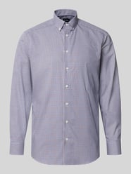 Regular Fit Businesshemd mit Button-Down-Kragen von OLYMP Bordeaux - 26