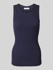 Tanktop in Ripp-Optik von Christian Berg Woman Blau - 19