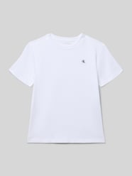 Regular fit T-shirt met logopatch, model 'Mono' van Calvin Klein Jeans - 10