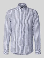 Modern Fit Freizeithemd aus Leinen mit Kentkragen von Matinique - 5