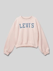 Sweatshirt mit Label-Print von Levi’s® Kids Rosa - 31