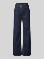 Wide Leg Jeans im 5-Pocket-Design Modell 'Marli' von OPUS Blau - 39