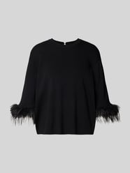 Relaxed Fit Strickshirt mit Kunstfell Modell 'DALISE' von ICHI - 39