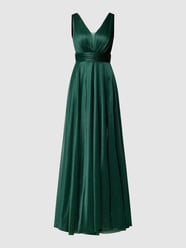 Sukienka wieczorowa z dekoltem w serek od TROYDEN COLLECTION Zielony - 20