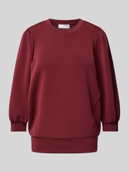 Sweatshirt mit gerippten Abschlüssen Modell 'TENNY' von Selected Femme Bordeaux - 15