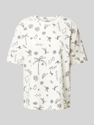 T-Shirt mit Allover-Print von JAKE*S STUDIO WOMAN Beige - 21