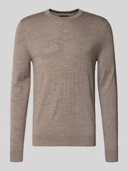 Regular Fit Longsleeve aus Merino-Mix von Christian Berg Men Beige - 24