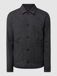 Jacke mit Umlegekragen Modell 'Ryan' von MOS MOSH Grau / Schwarz - 40