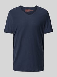 T-Shirt mit V-Ausschnitt von MCNEAL Blau - 12