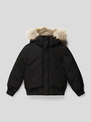 Funktionsjacke mit Pelzimitat von Tommy Hilfiger Kids Schwarz - 24