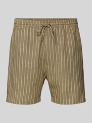 Regular Fit Shorts mit Streifenmuster Modell 'Everyday' von ROTHOLZ Beige - 38