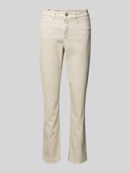 Slim Fit Hose mit Eingrifftaschen Modell 'Melly' von OPUS PANTS Beige - 6