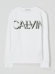 Sweatshirt mit Logo-Print  von Calvin Klein Jeans Weiß - 44